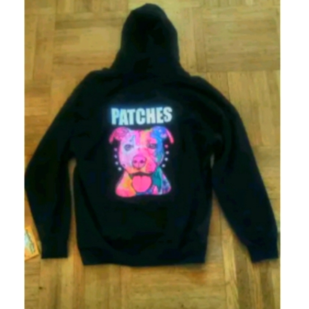 Jon Lauren Black Unisex Pullover Hoodie Jacket.